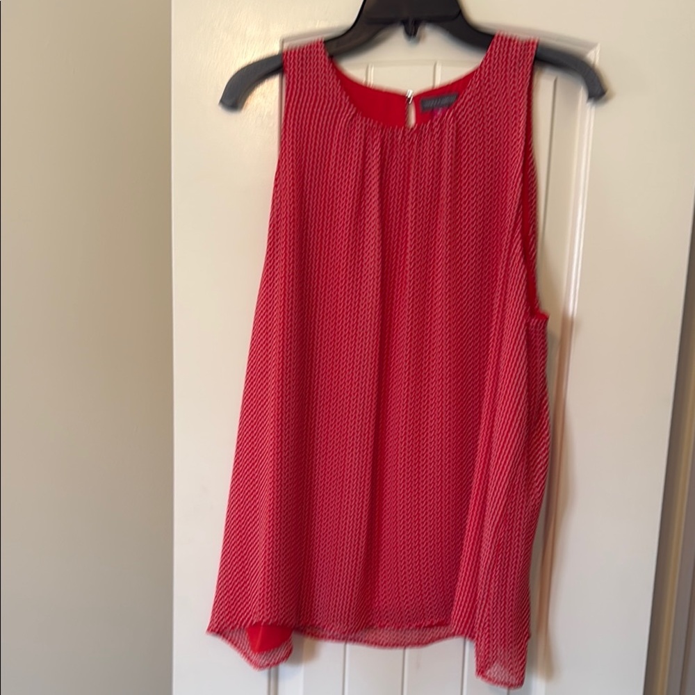 Vince Camuto Asymmetrical Red Blouse